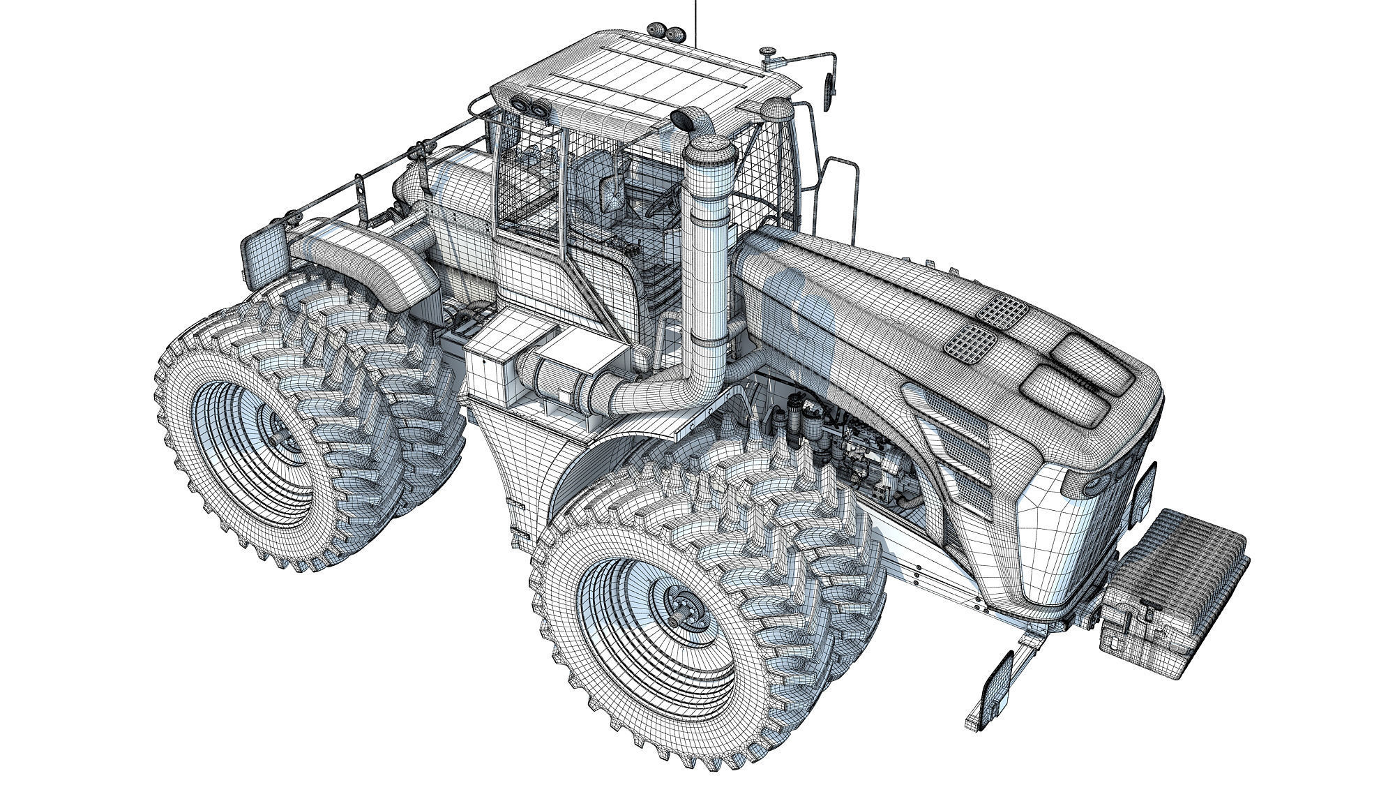 Articulated Tractor 3D model_19