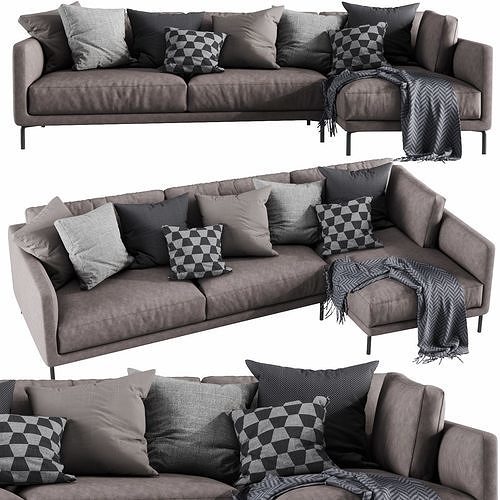 Interface Coco Chaise Lounge 1 3D model 6