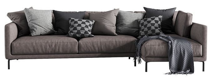 Interface Coco Chaise Lounge 1 3D model 5