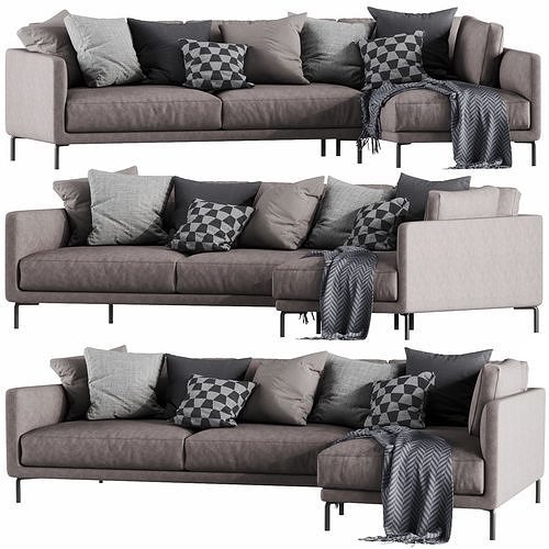 Interface Coco Chaise Lounge 1 3D model 4