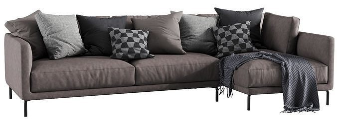 Interface Coco Chaise Lounge 1 3D model 3