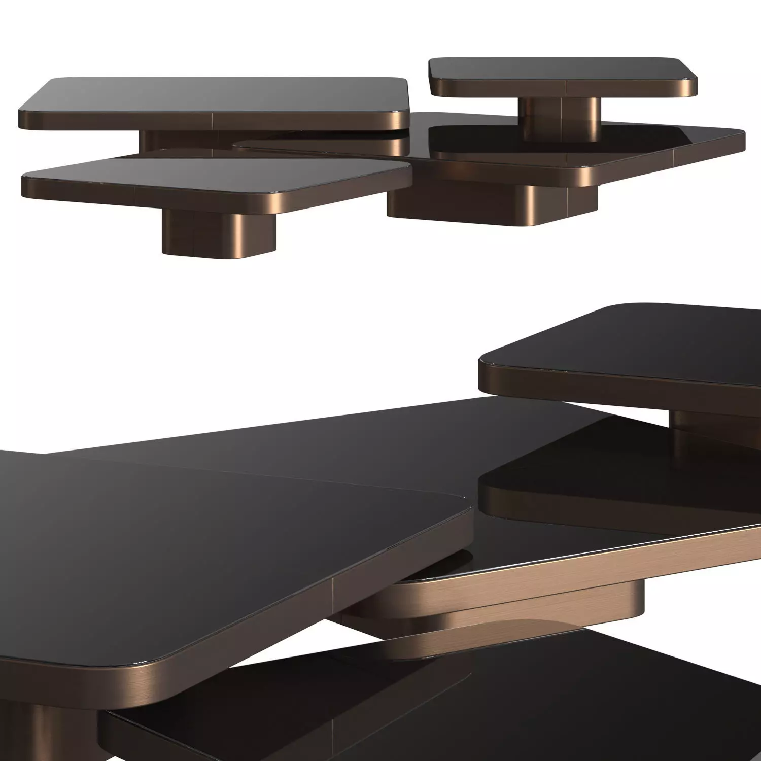 Bow Coffee Tables by ClassiCon 3D model_0
