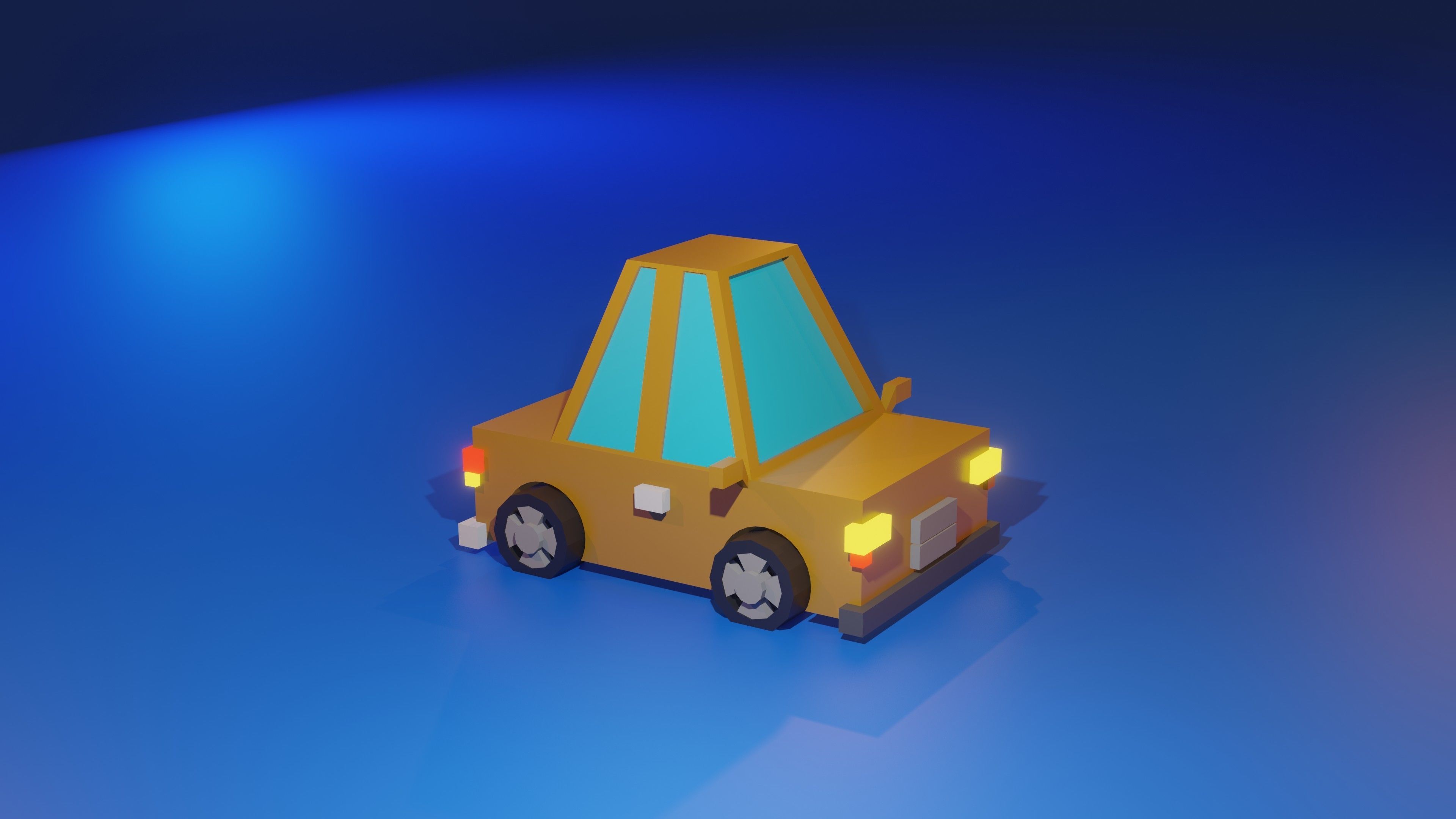 Low Poly Car Pack Low-poly 3D model_11