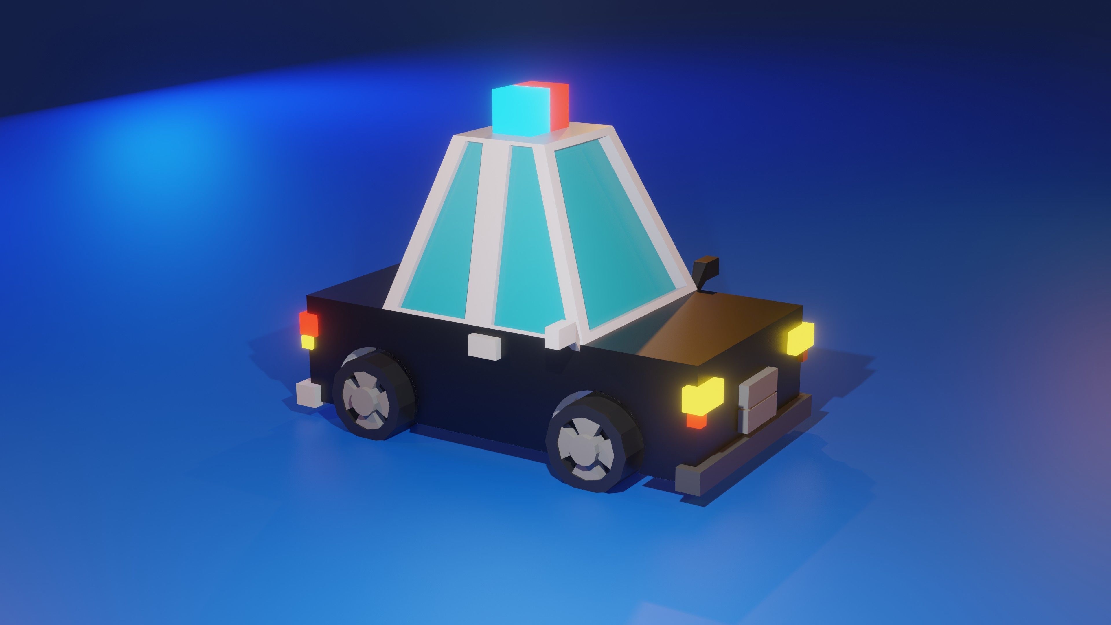 Low Poly Car Pack Low-poly 3D model_7