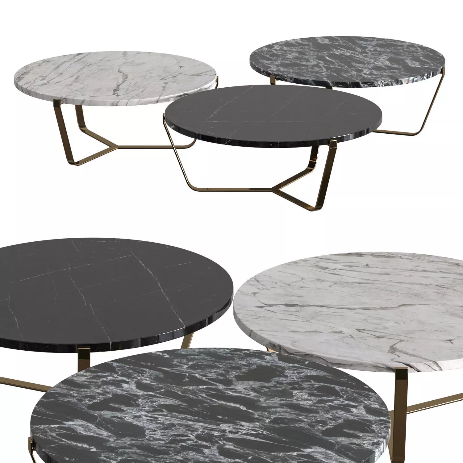 VGnewtrend Dolomiti Coffee Tables 3D model_0