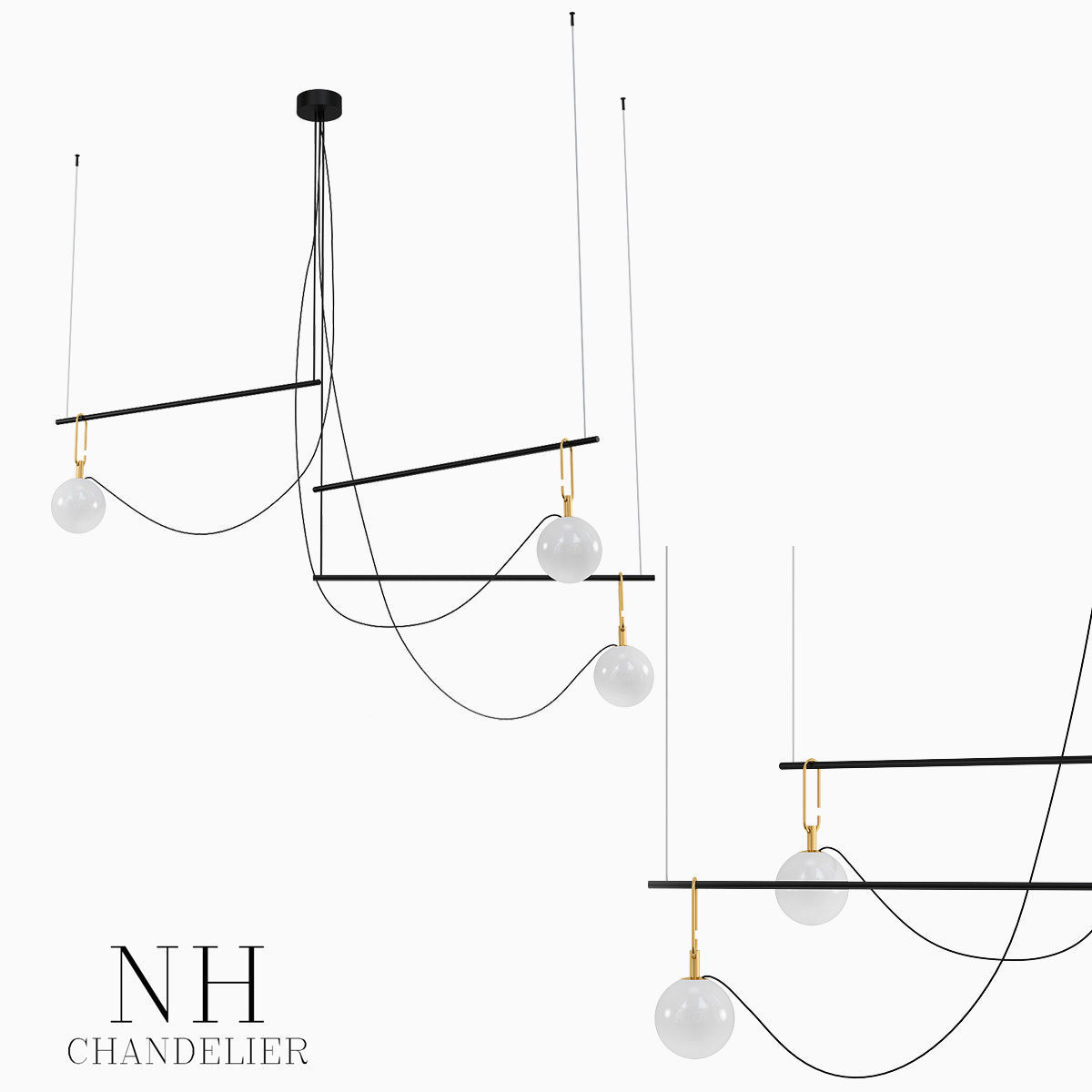 NH S4 chandelier 3D model_1