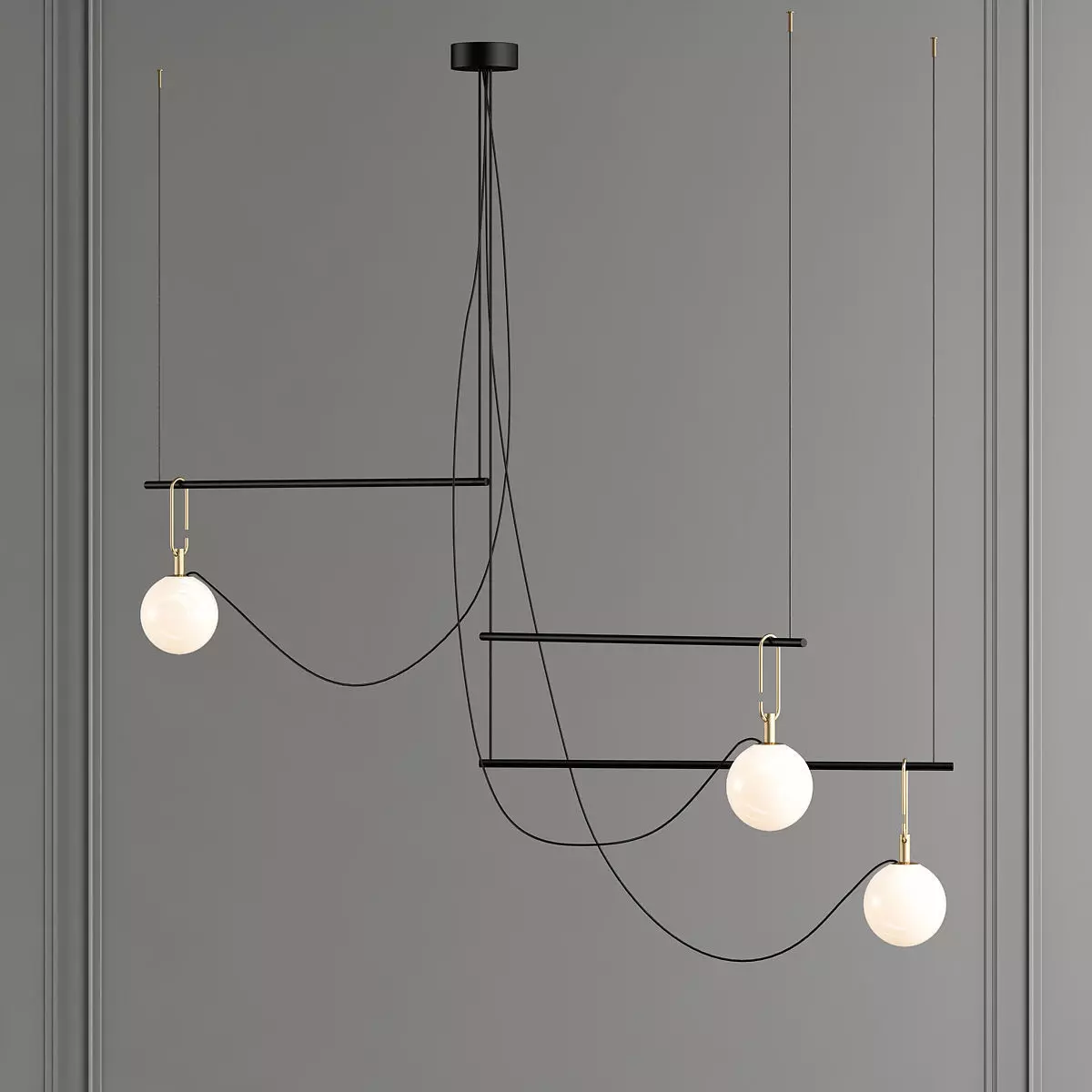 NH S4 chandelier 3D model_0