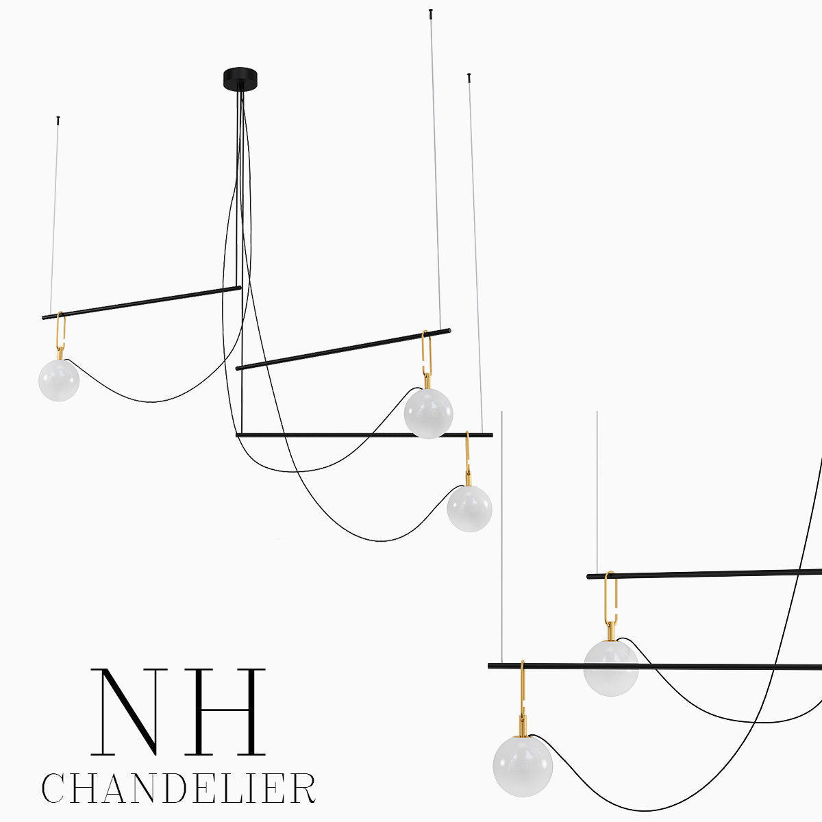 NH S4 chandelier 3D model_2
