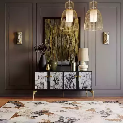 Sideboard with decor