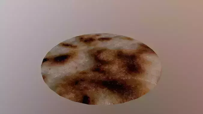 Bread Low Poly 4K Texture Low-poly 3D model