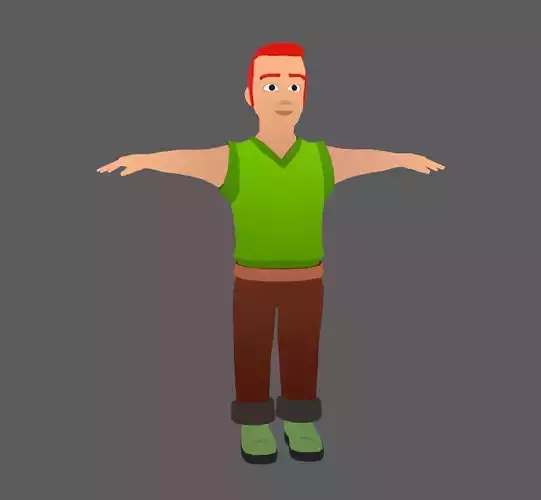 Lowpoly Character 01 Low-poly 3D model