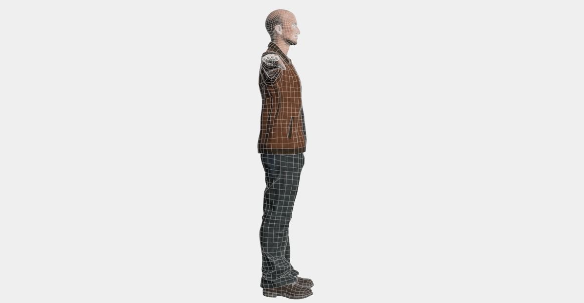 Omar Character Low-poly 3D model_12