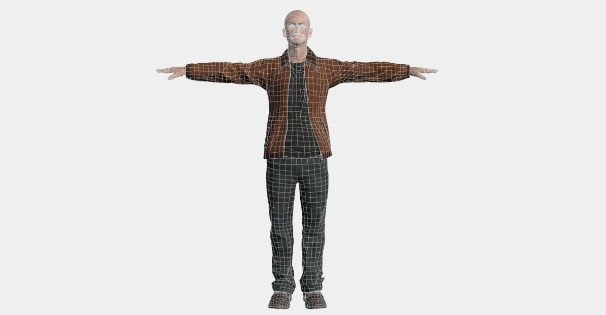 Omar Character Low-poly 3D model_15