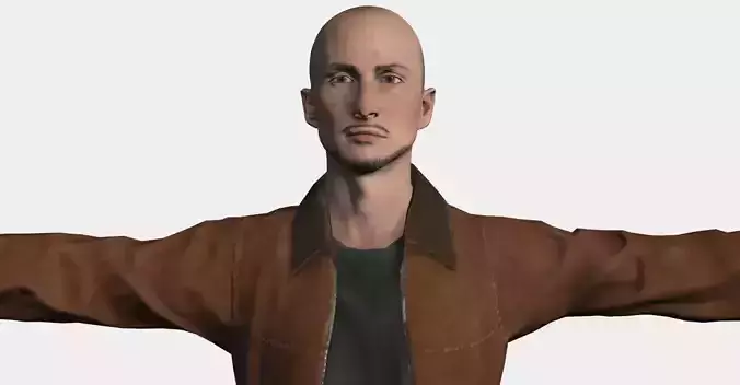 Omar Character Low-poly 3D model