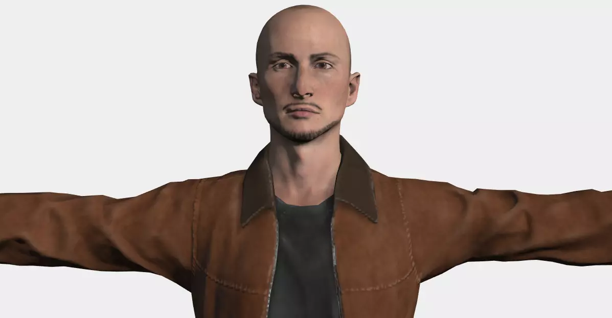 Omar Character Low-poly 3D model_0