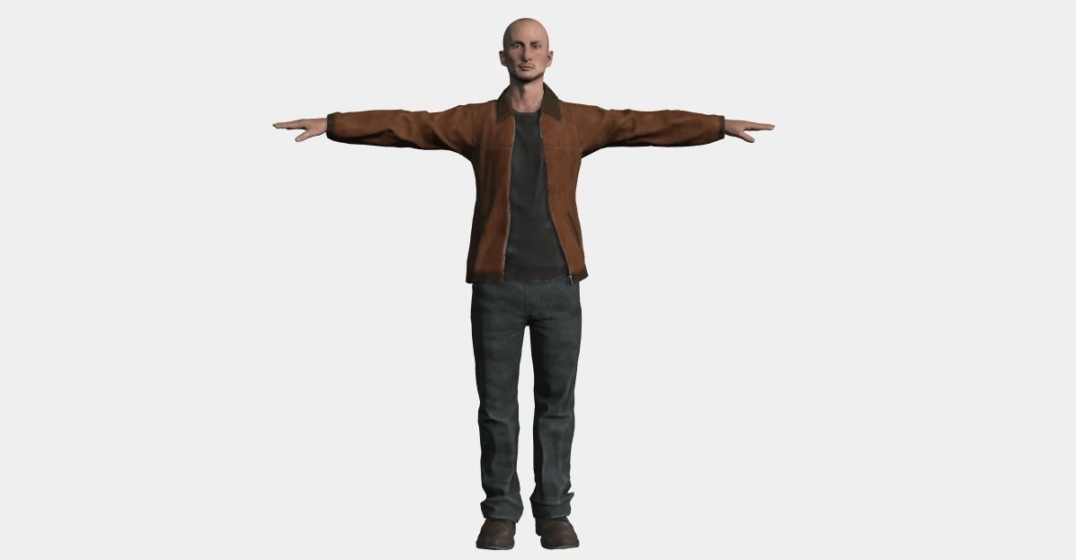 Omar Character Low-poly 3D model_1