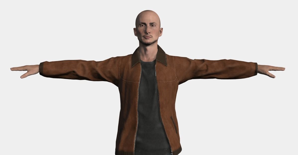 Omar Character Low-poly 3D model_4