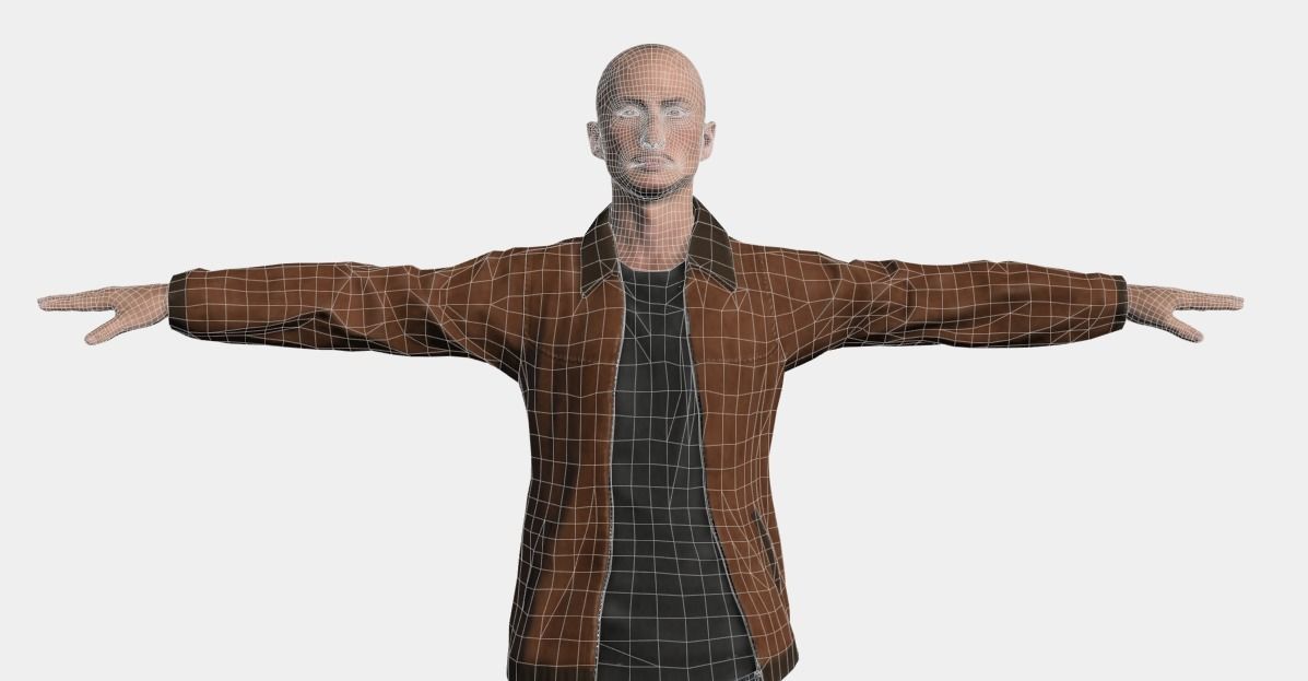 Omar Character Low-poly 3D model_6