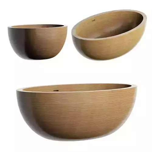 The Loft Lab Wooden Bath 3D model