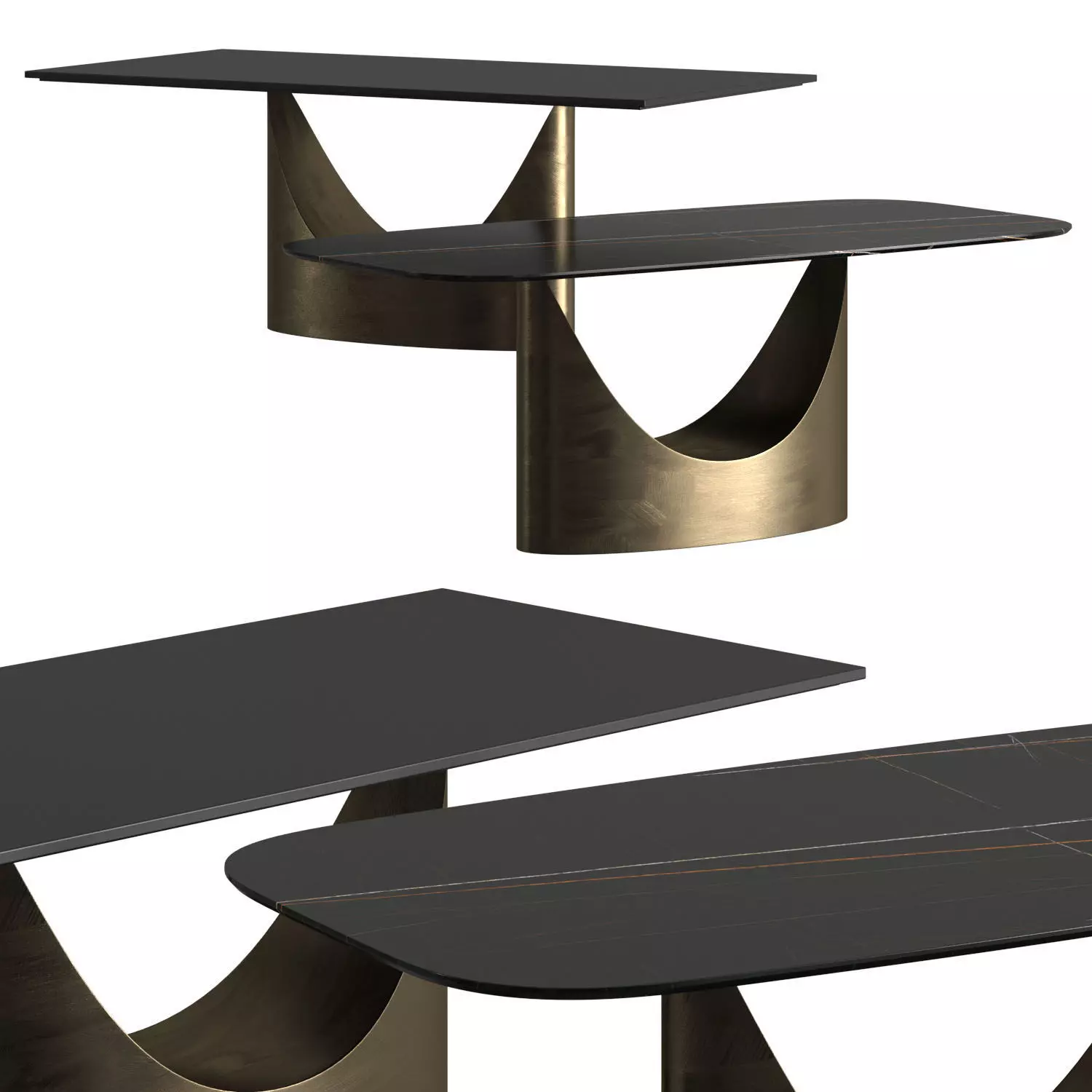 Lago U Dining Tables 3D model_0