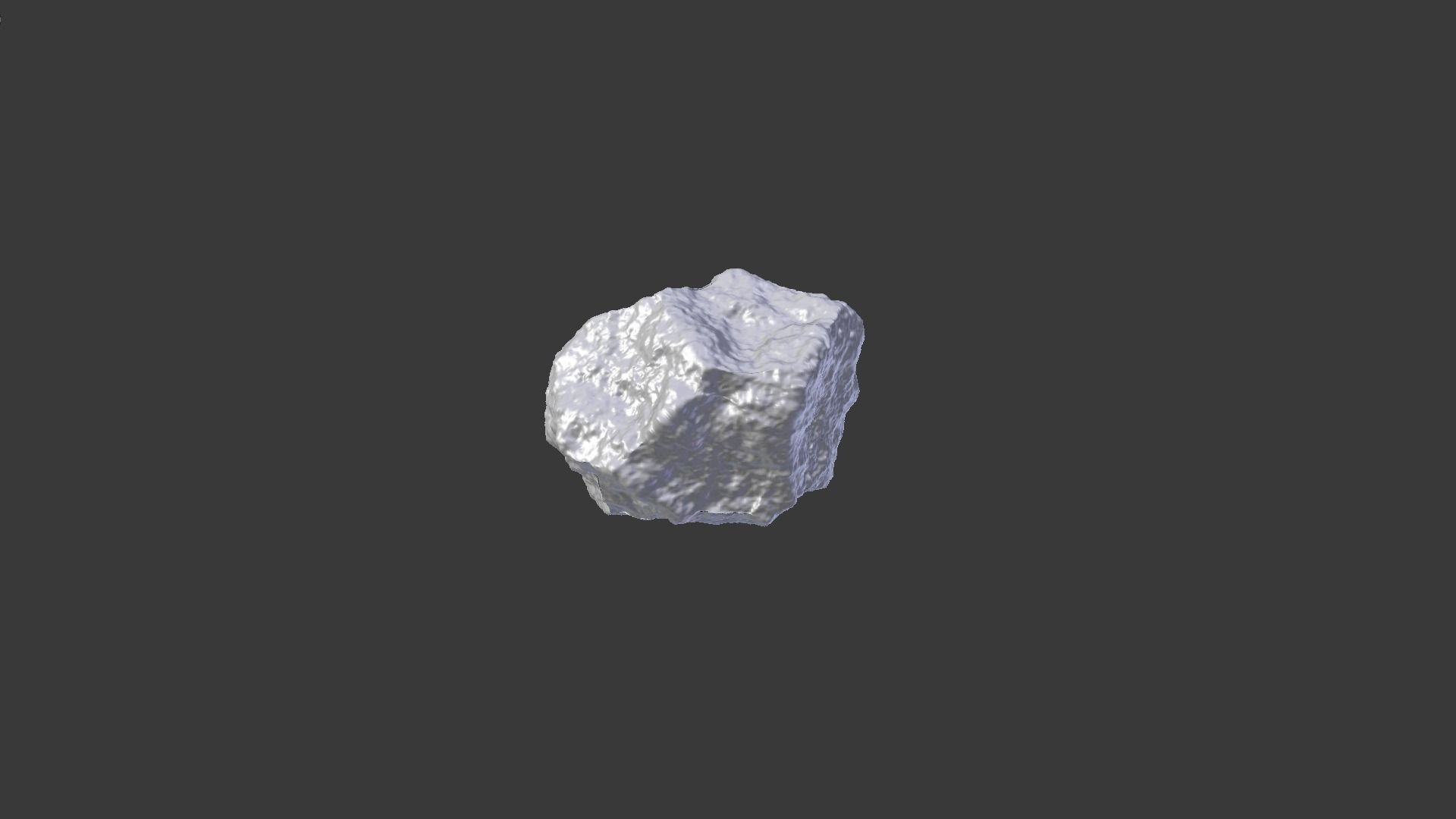 Mossy rock 3D model_2