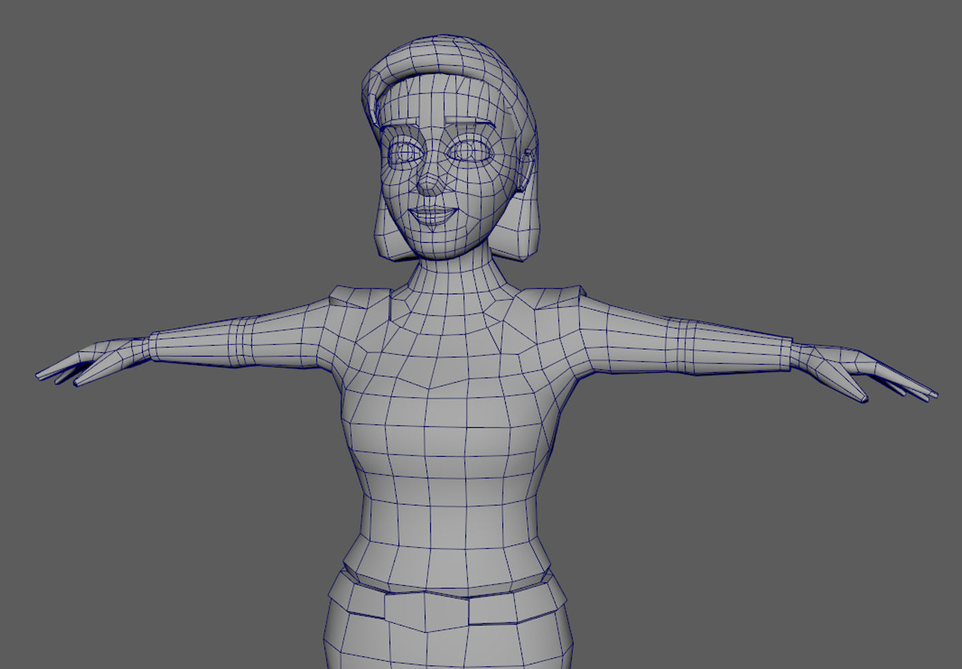 Lowpoly Character 03 Low-poly 3D model_7