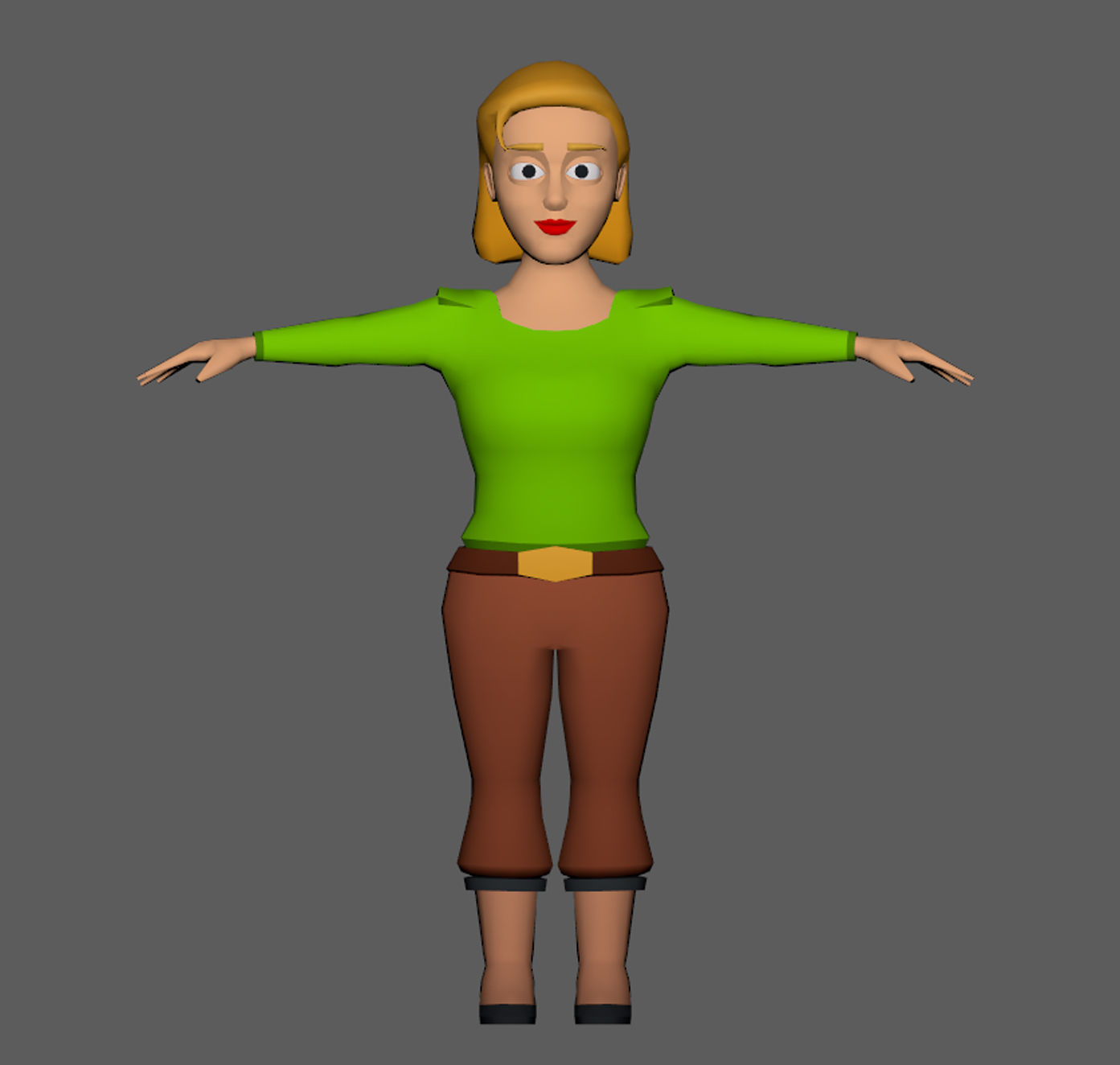 Lowpoly Character 03 Low-poly 3D model_2
