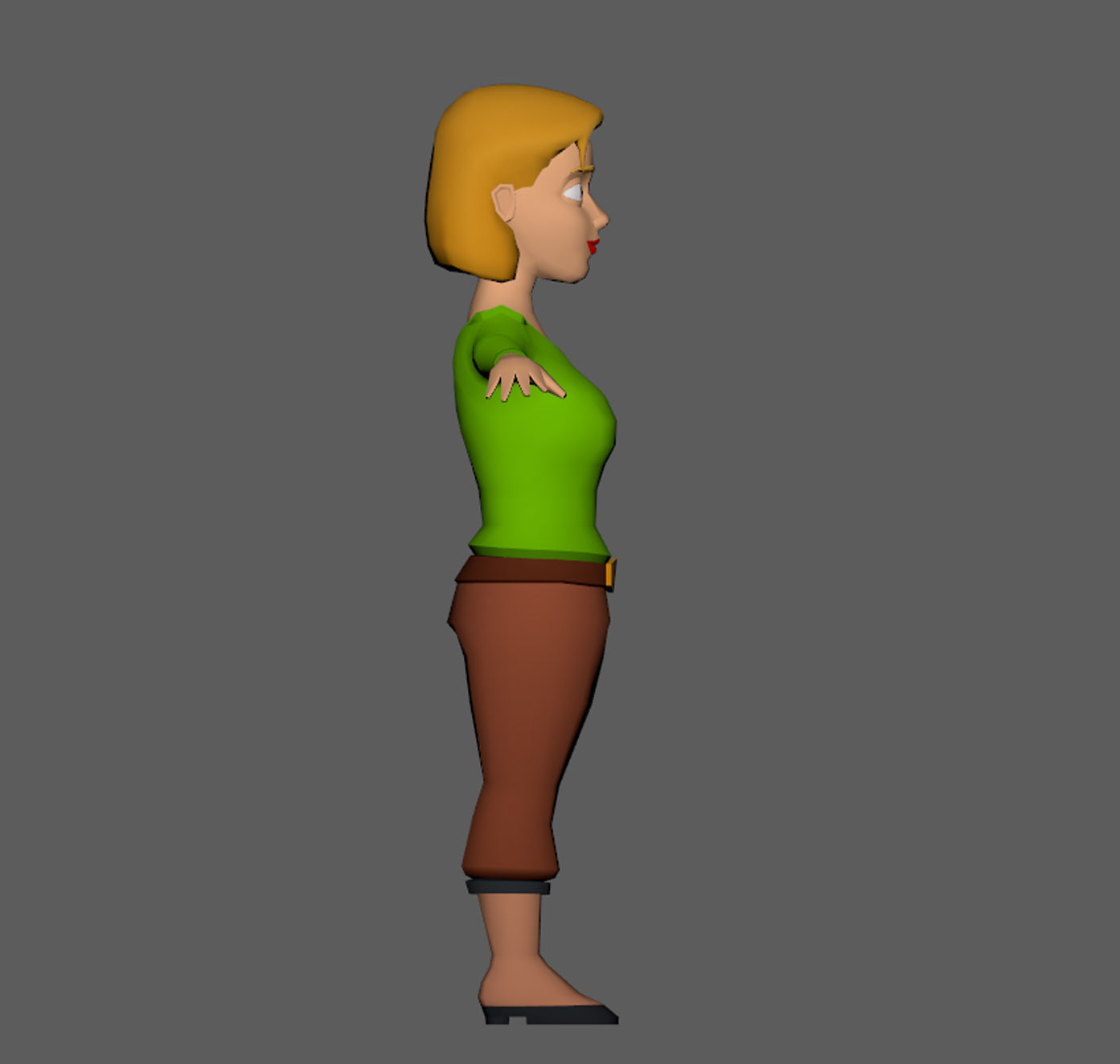 Lowpoly Character 03 Low-poly 3D model_3