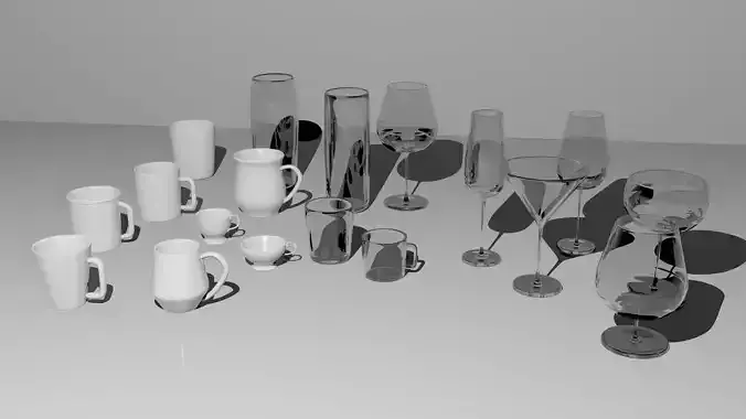 cups and glasses