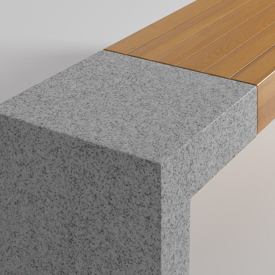 Giada bench 3D model_2