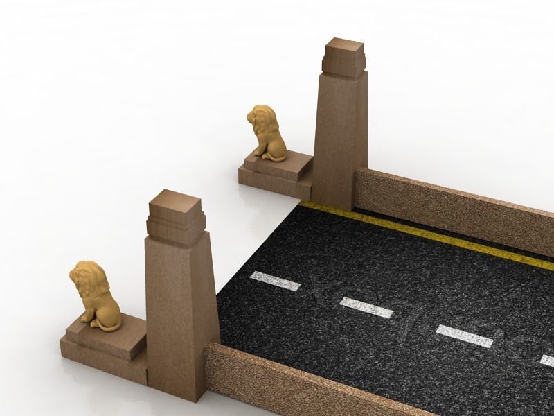 Qasr El Nil Bridge 3D model_4