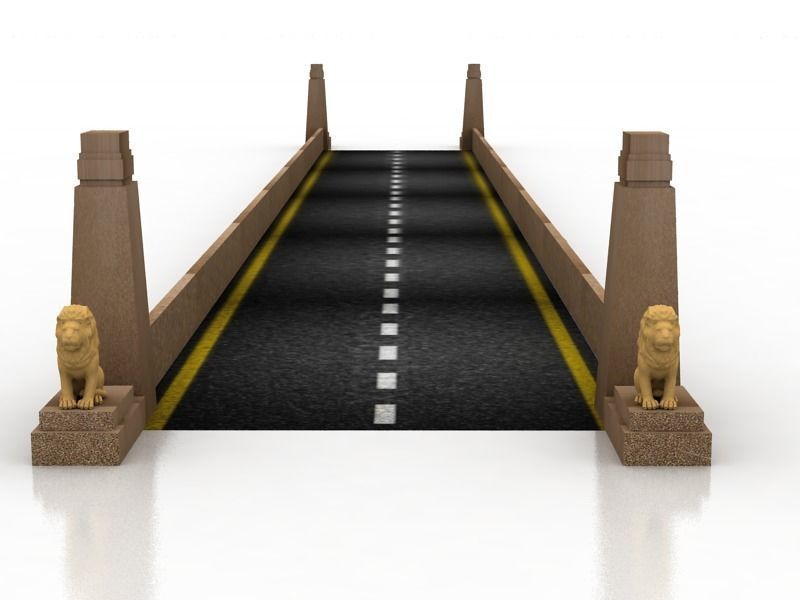 Qasr El Nil Bridge 3D model_1