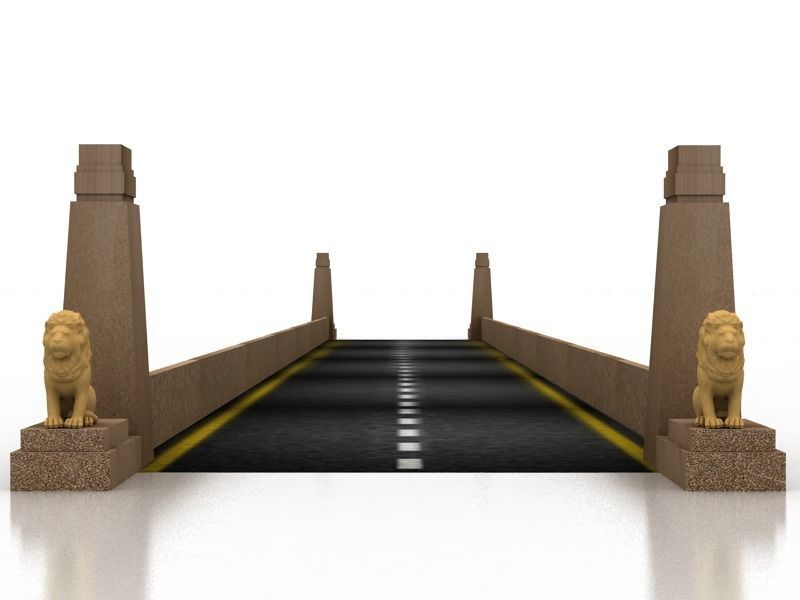 Qasr El Nil Bridge 3D model_2
