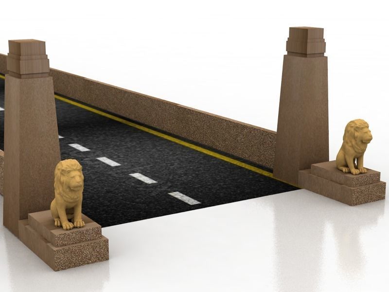 Qasr El Nil Bridge 3D model_8