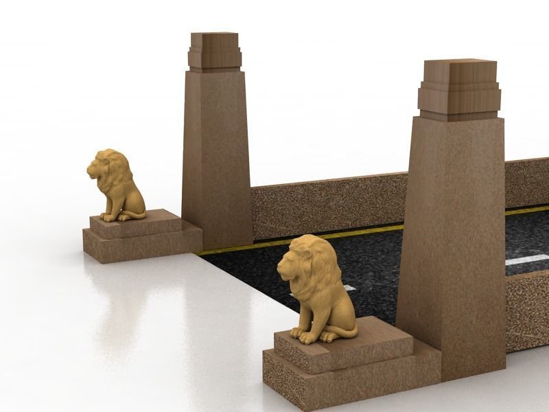 Qasr El Nil Bridge 3D model_6