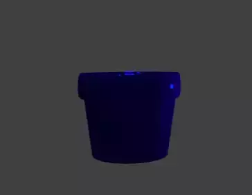 Blue Ceramic Pot