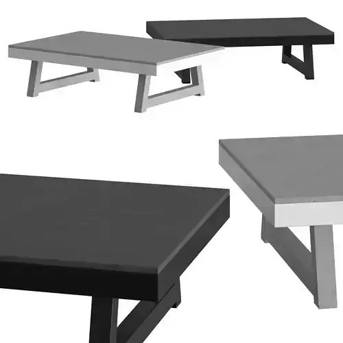 Talenti Alabama Alu Coffee Tables 3D model