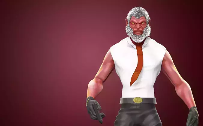 Hit-Monkey Marvel Character Concept Print and Low poly 3D model