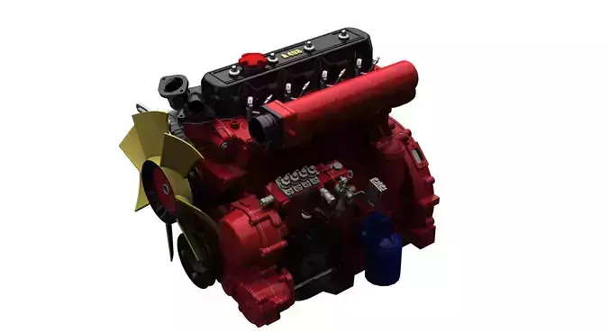 engine dizel 4 cylinder 2400 rpm