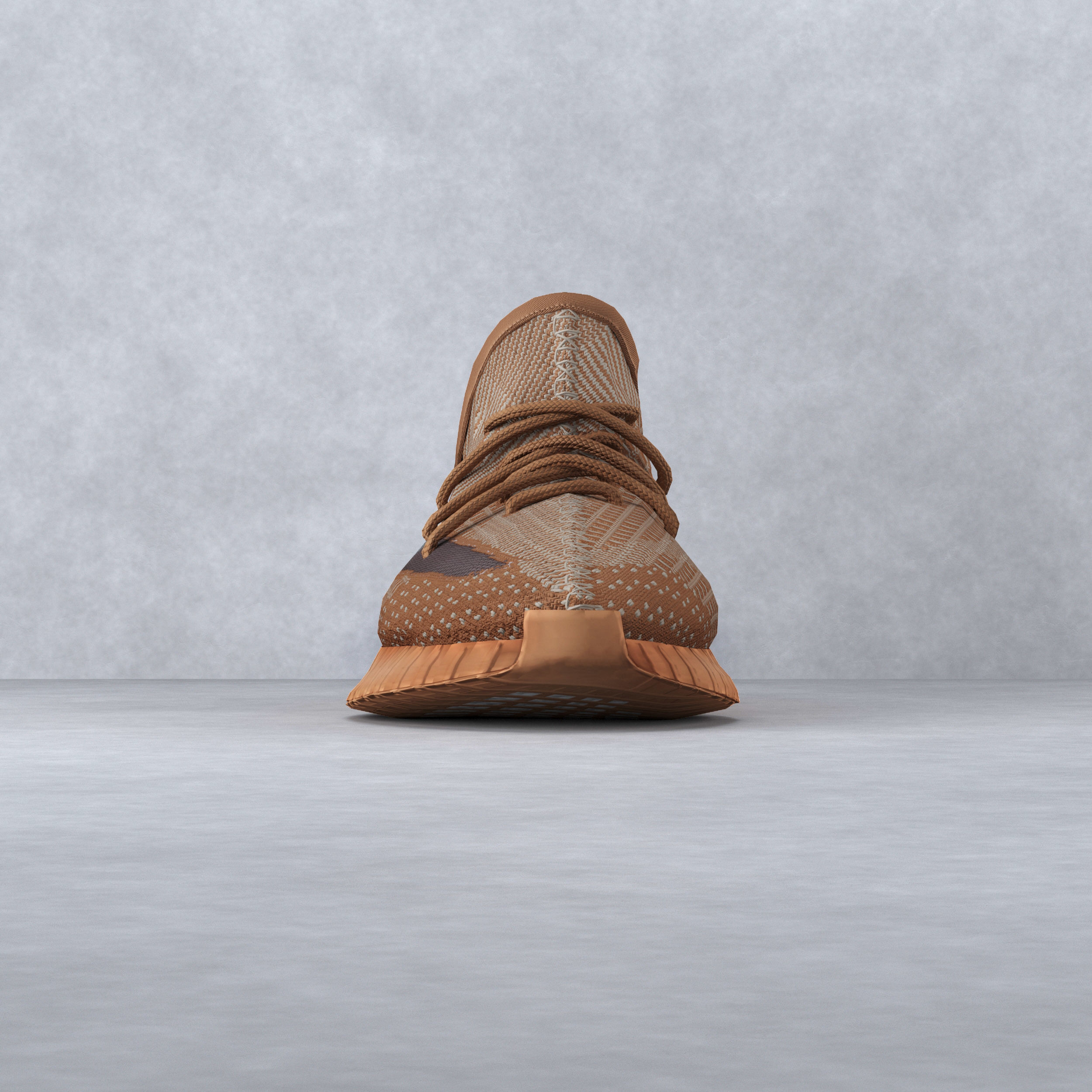 yeezy 350 v2 clay low Low-poly 3D model_1