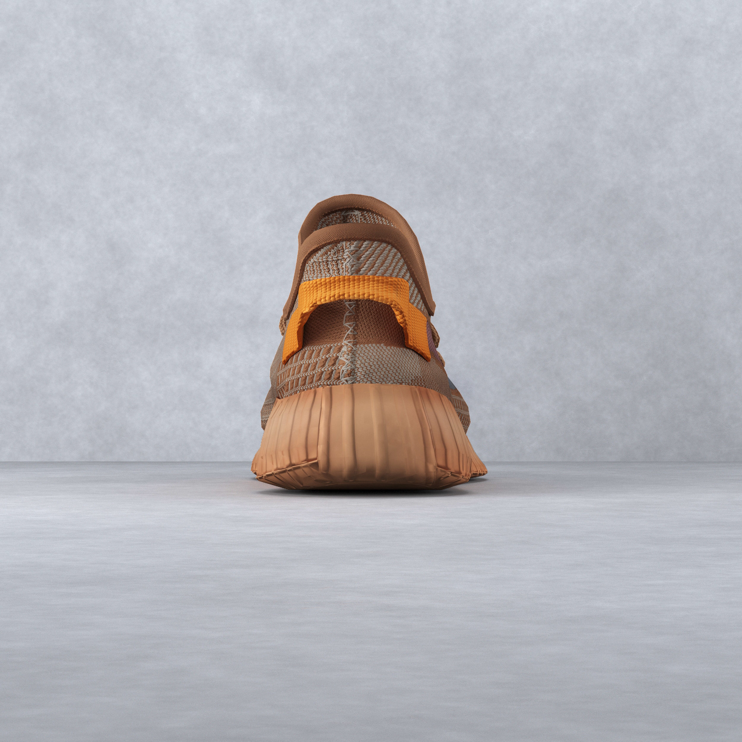 yeezy 350 v2 clay low Low-poly 3D model_2