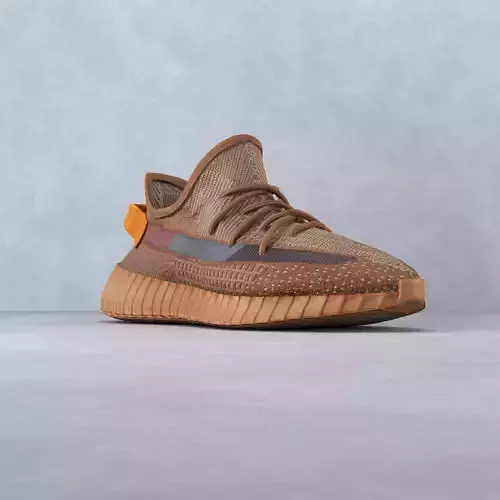 yeezy 350 v2 clay low Low-poly 3D model