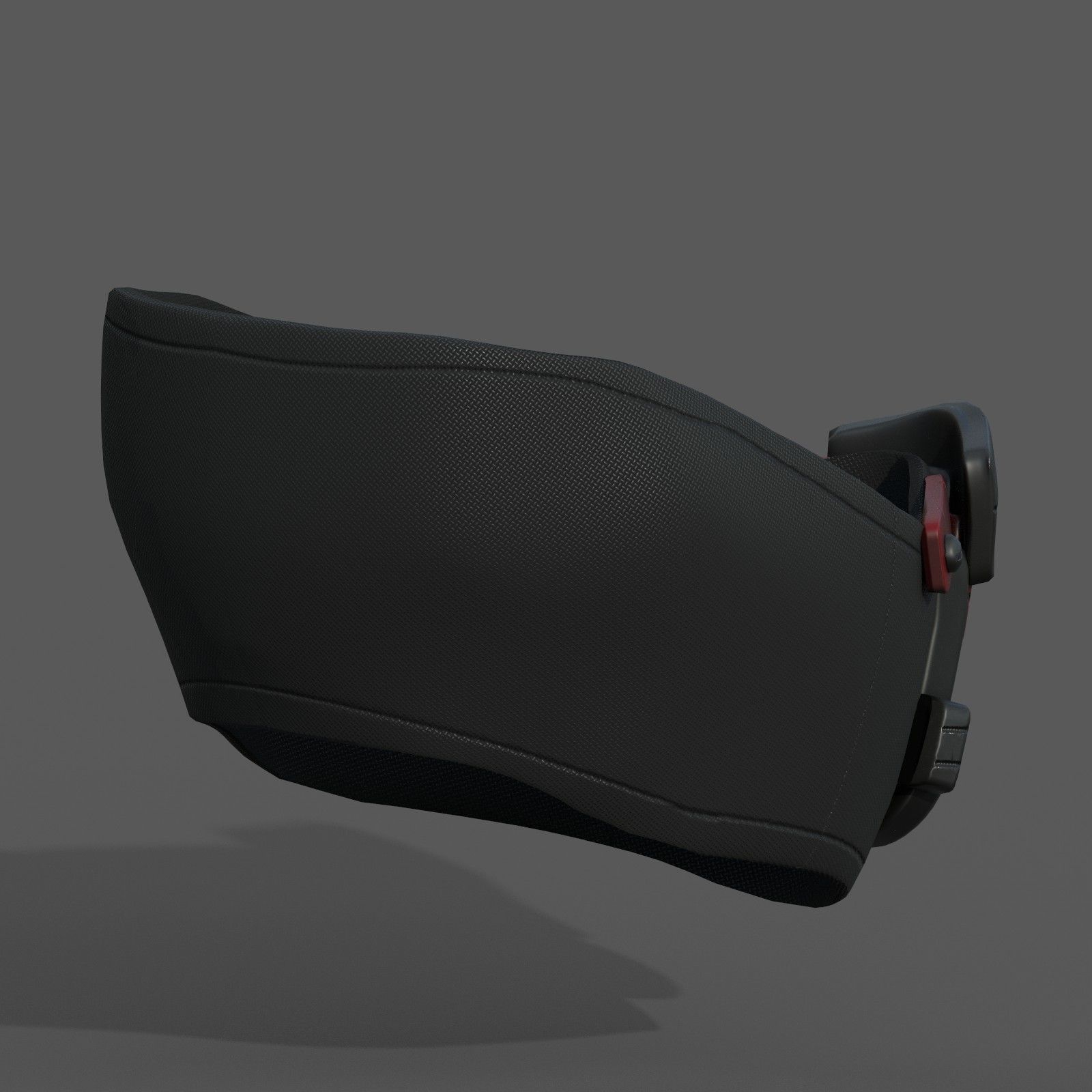 Gas mask respirator scifi futuristic protection  Low-poly 3D model_8