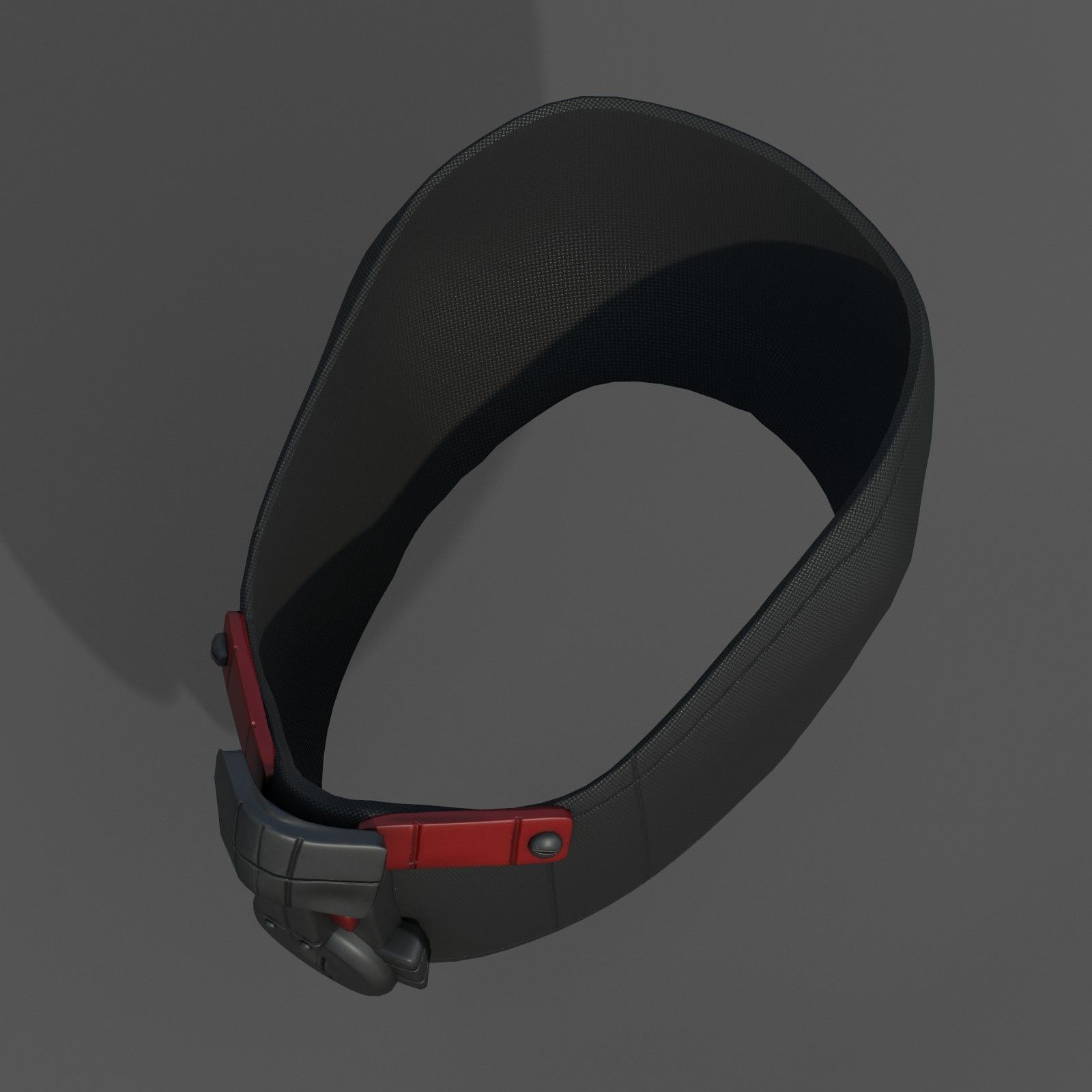 Gas mask respirator scifi futuristic protection  Low-poly 3D model_2