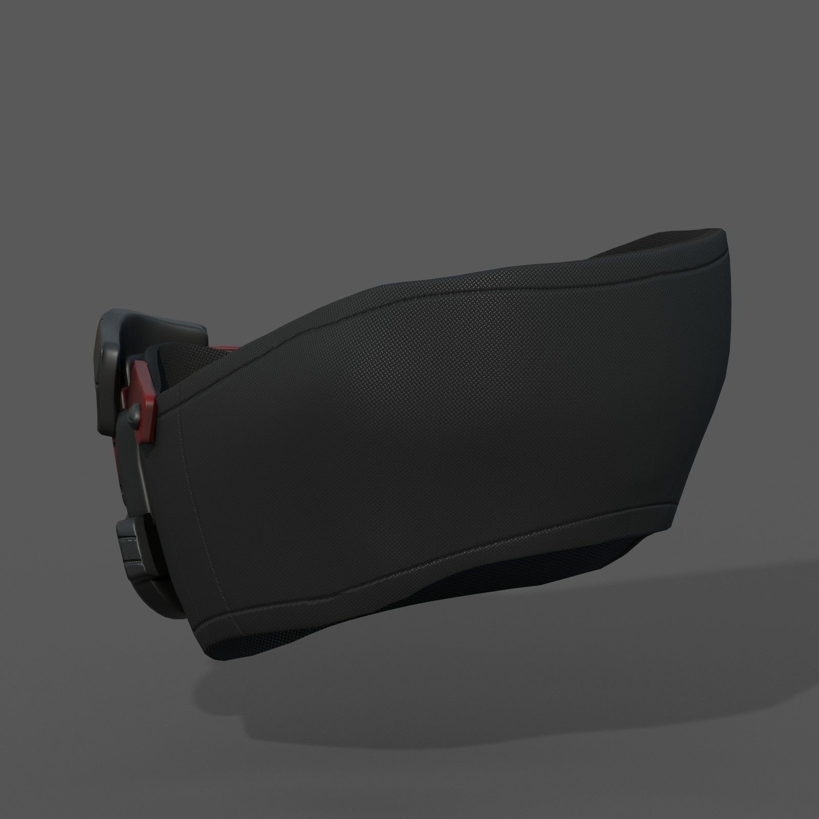 Gas mask respirator scifi futuristic protection  Low-poly 3D model_9