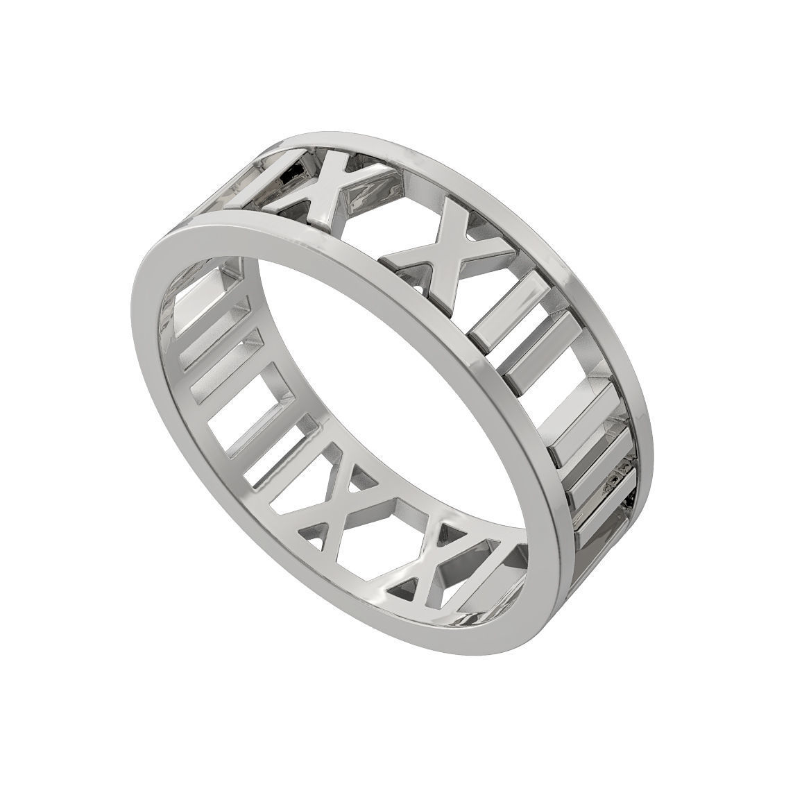 N137 Open Digits Ring 3D print model_3