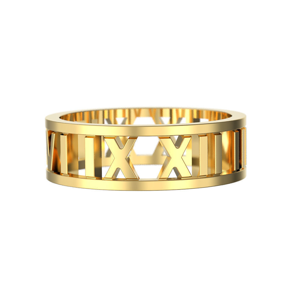N137 Open Digits Ring 3D print model_6