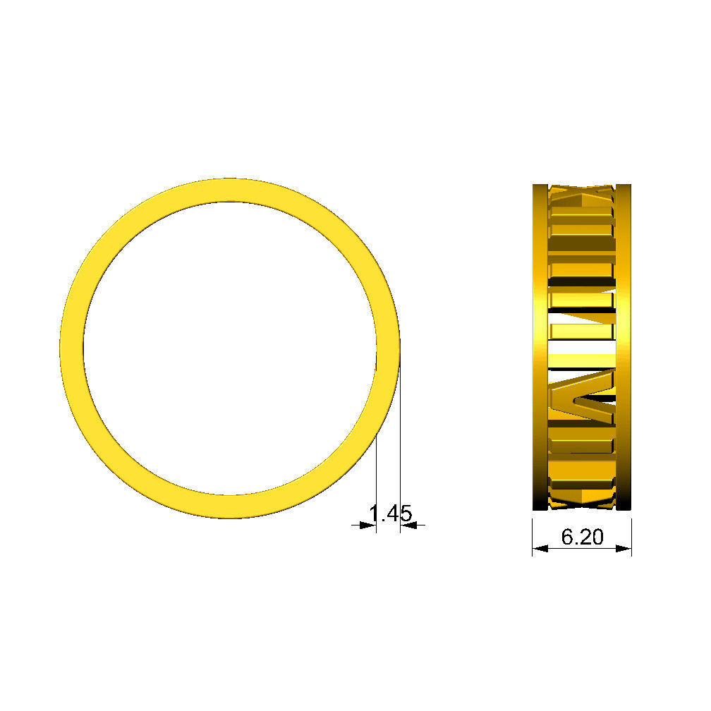 N137 Open Digits Ring 3D print model_4