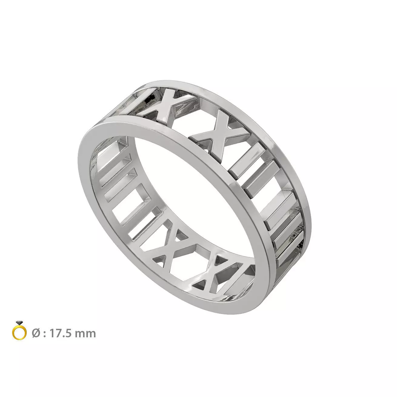 N137 Open Digits Ring 3D print model_0