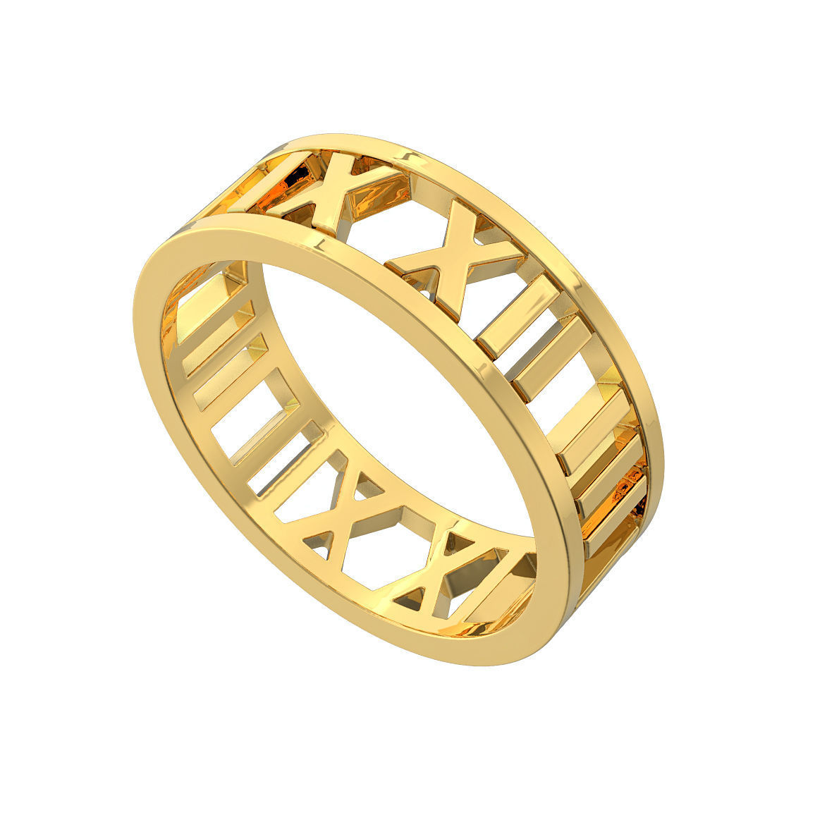 N137 Open Digits Ring 3D print model_2